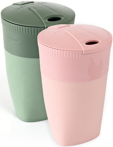 Pack-up-Cup 2-pack Dustypink/Shadygreen, view: 0