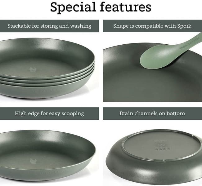 RamenPlate Sagegreen 4-pack, view: 1