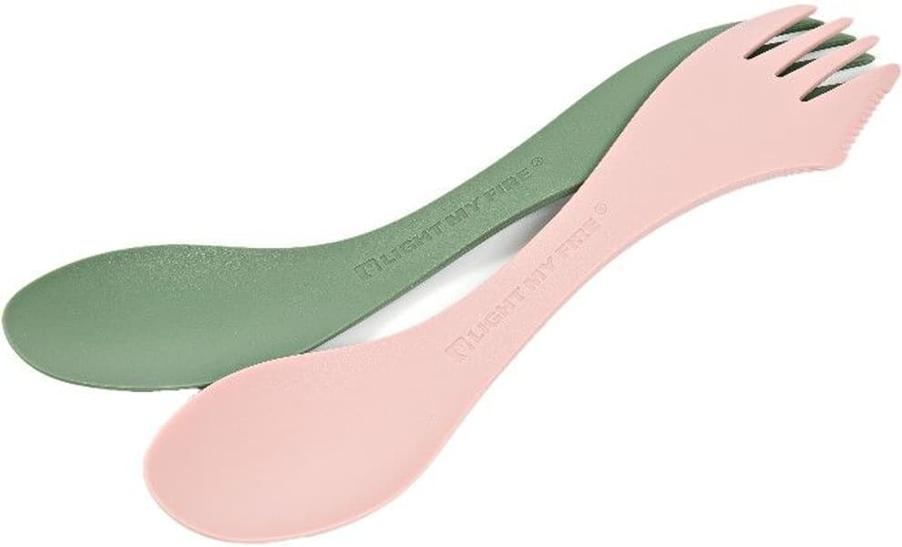 Spork Medium 2-pack Sandy Green / Dusty Pink, view: 0