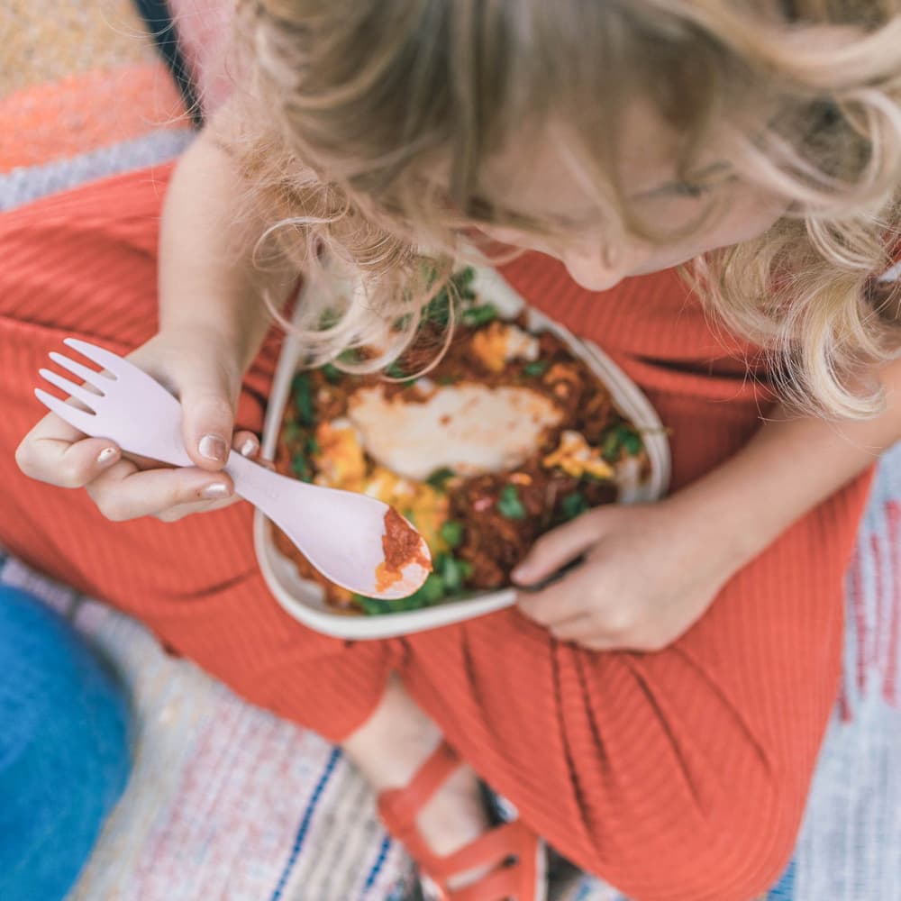 Spork Little 2-pack Sandy Green / Dusty Pink, view: 6