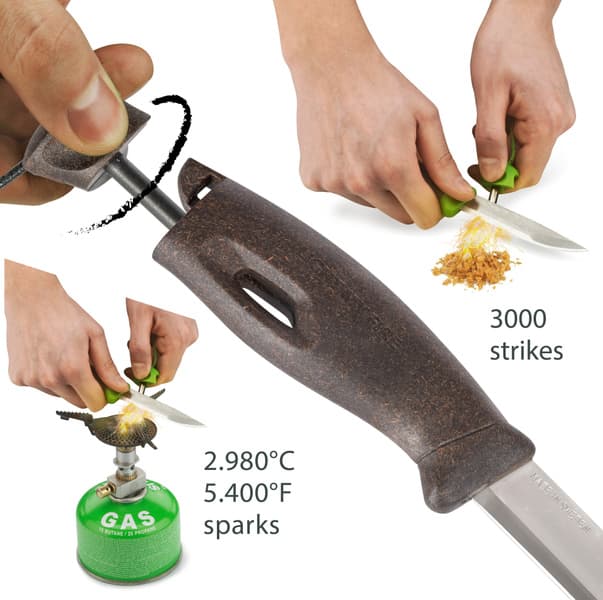 Swedish FireKnife 2 in1 Sage Green, view: 4