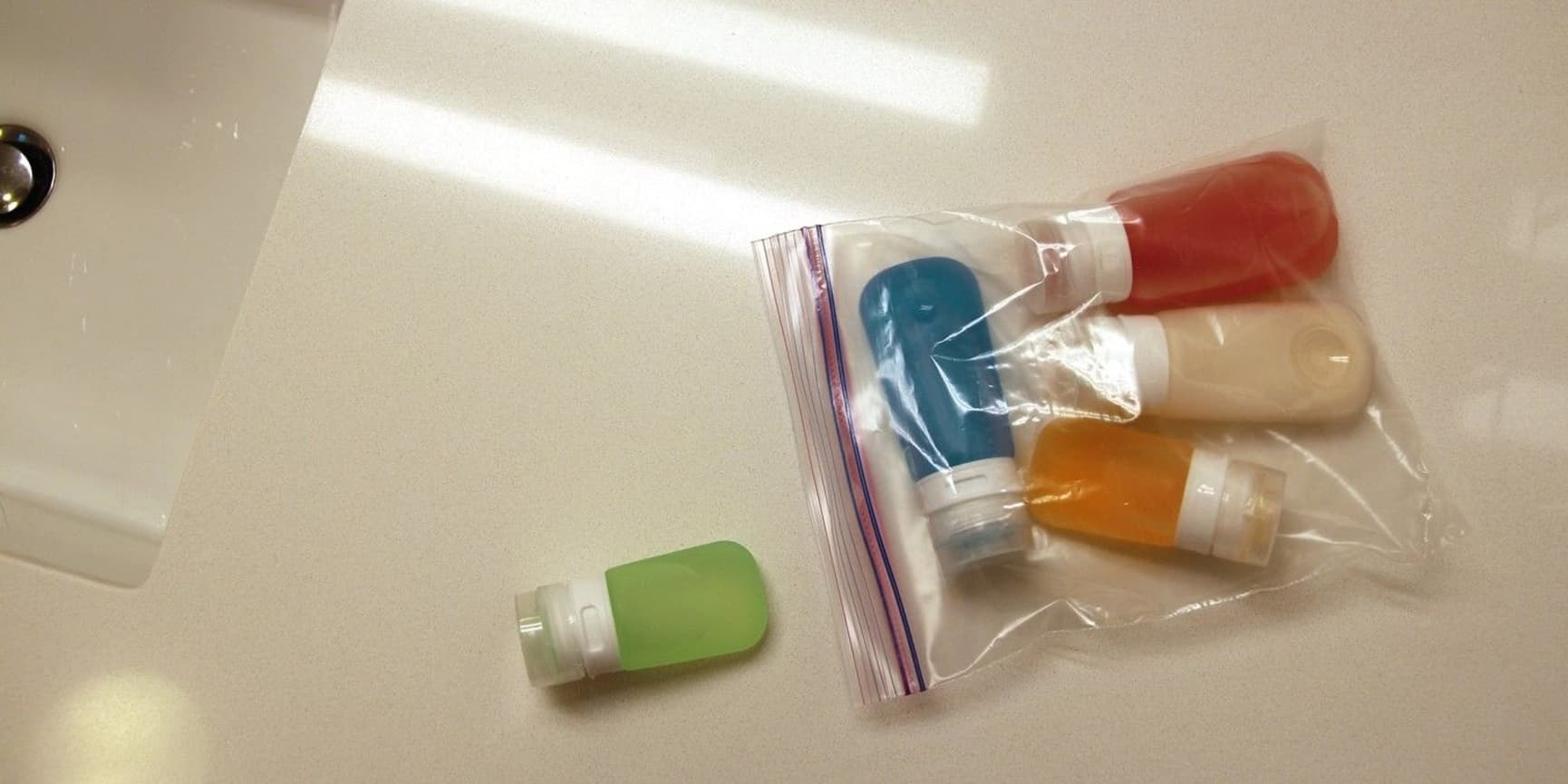 GoToob 3-pack Small 37 ml Klar/Grønn/Blå, view: 3