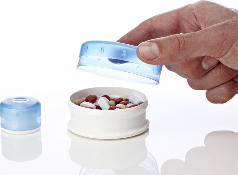 Pilleboks GoTubb Medium 3-pk Klar/Grønn/Blå, view: 0