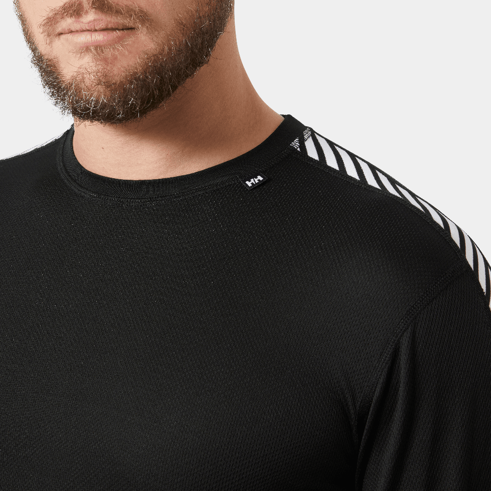 Lifa Stripe Crew Herre Svart, view: 4