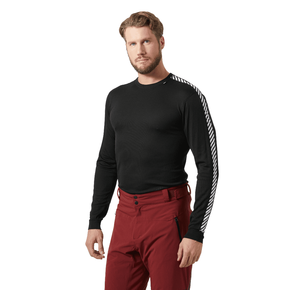 Lifa Stripe Crew Herre Svart, view: 1