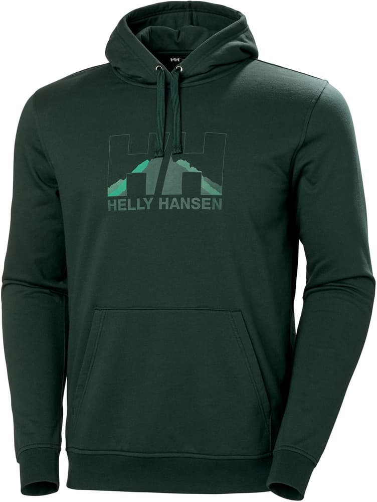 M's Nord Graphic Pull Over Hoodie Darkest Spruce, view: 0