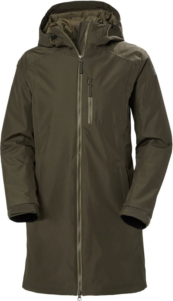 W's Long Belfast Winter Jacket Utility Green, view: 0
