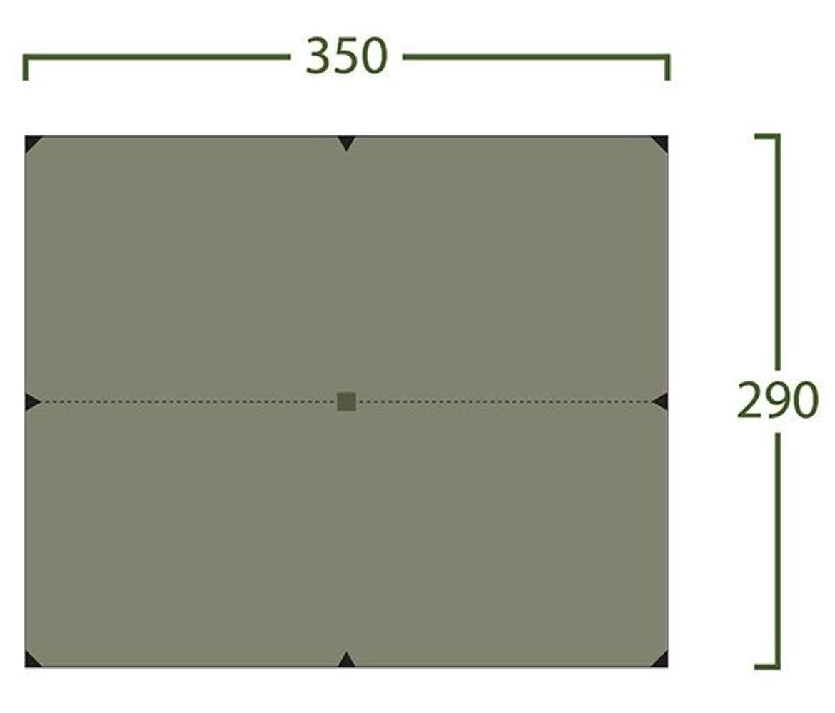 Bitihorn Pro Tarp 3,5x2,9 m Green, view: 1