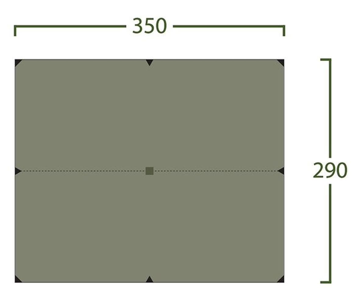 Bitihorn Trek Tarp 3,5x2,9 m Green, view: 1