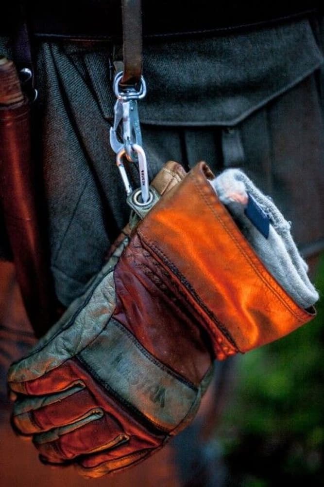 Fält Glove Naturgul/Offwhite, view: 3