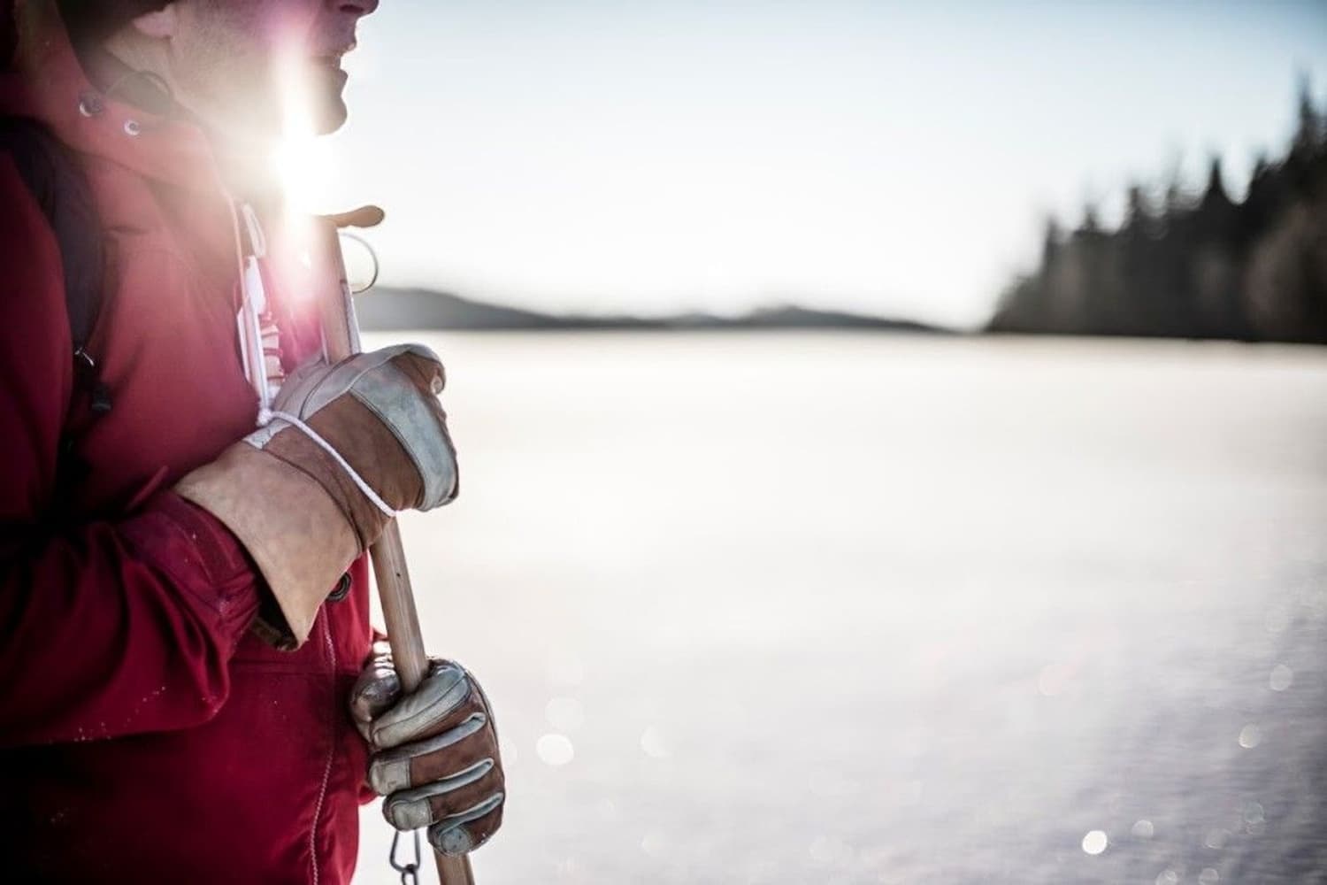 Fält Glove Naturgul/Offwhite, view: 2