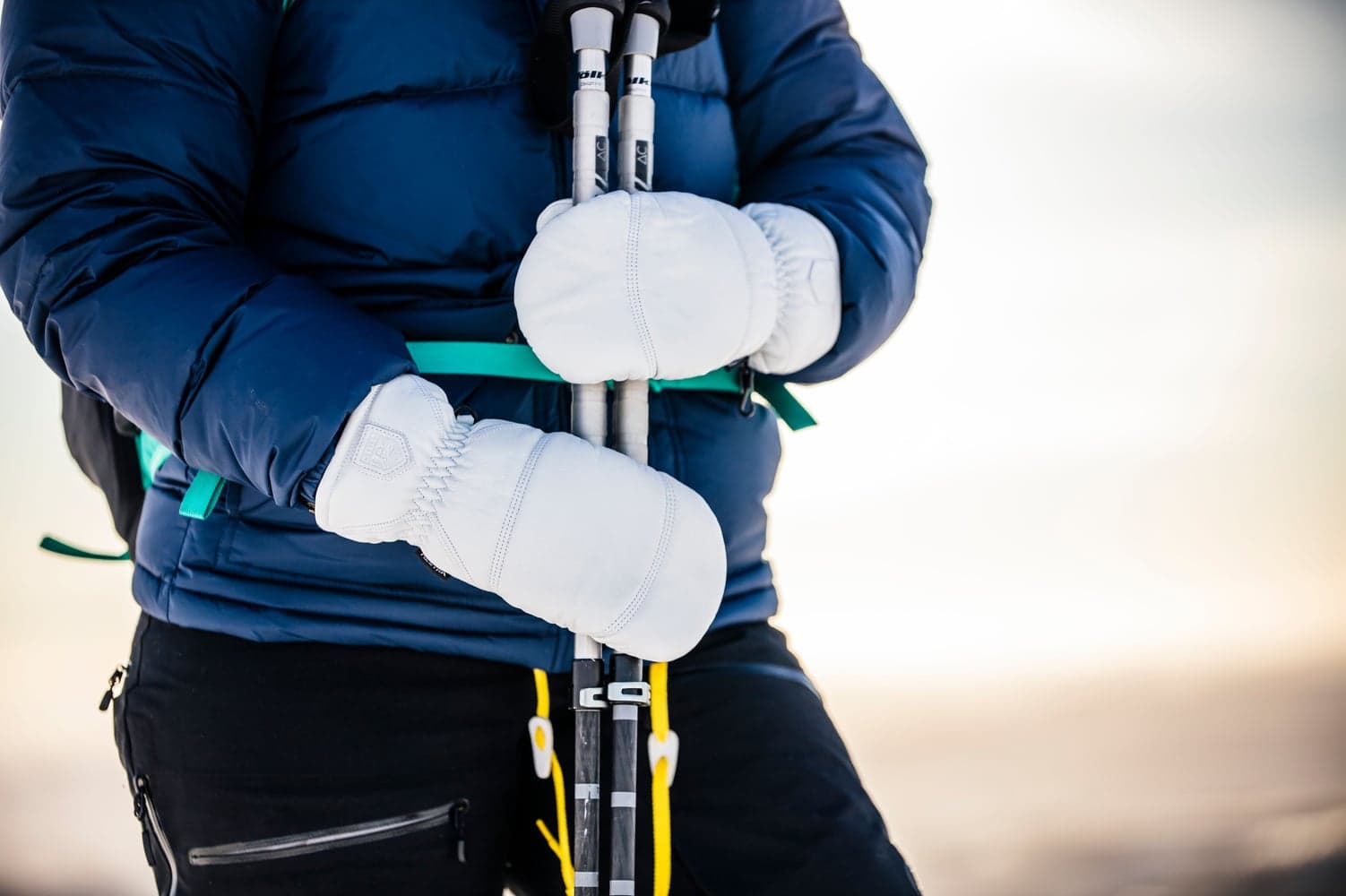 Leather Box Mitt Offwhite, view: 6