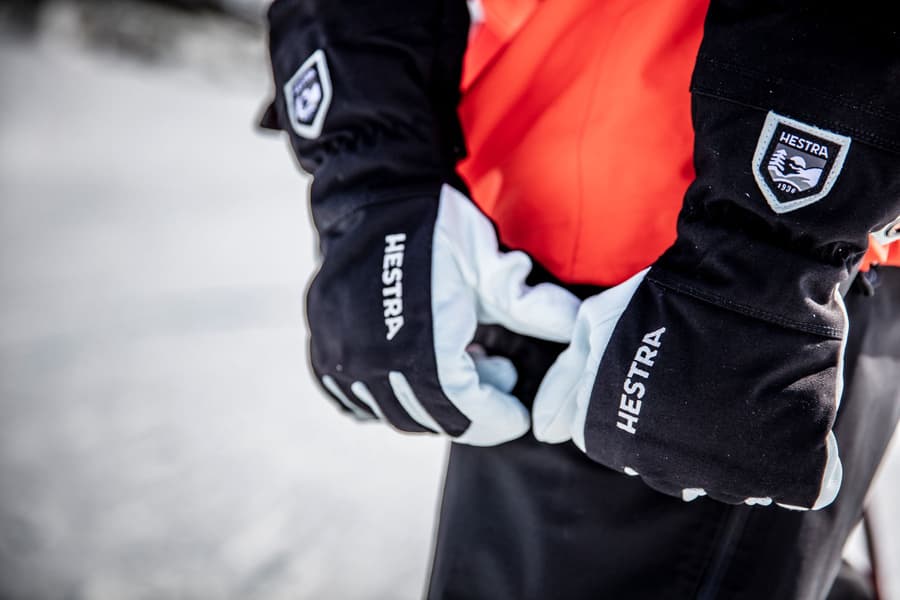 Heli Ski Female 5-finger Svart & offwhite, view: 7