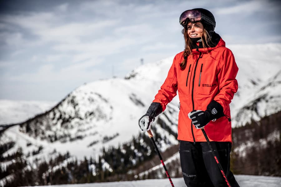 Heli Ski Female 5-finger Svart & offwhite, view: 8
