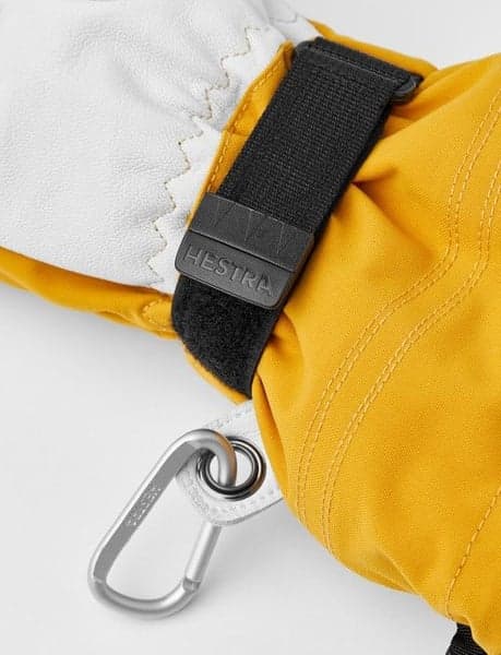 Army Leather Heli Ski Mitt Senap, view: 3