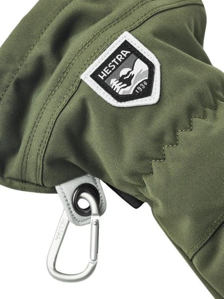 Army Leather Heli Ski Mitt Oliv, view: 2