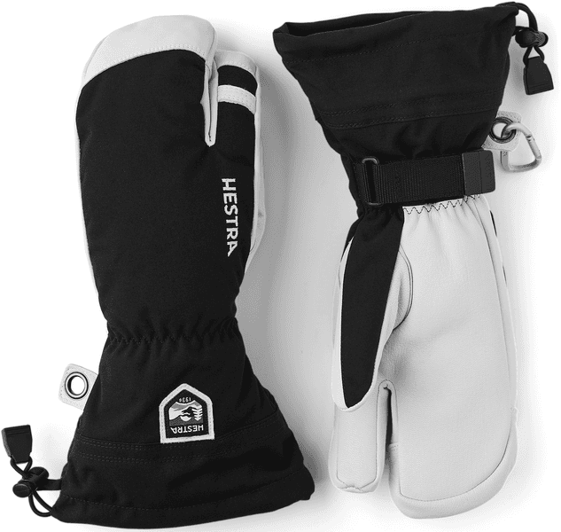 Army Leather Heli Ski 3-finger Svart, view: 0