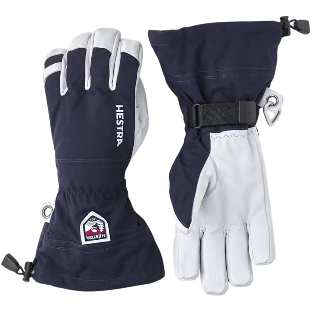 Army Leather Heli Ski 5 Finger Navy, view: 0