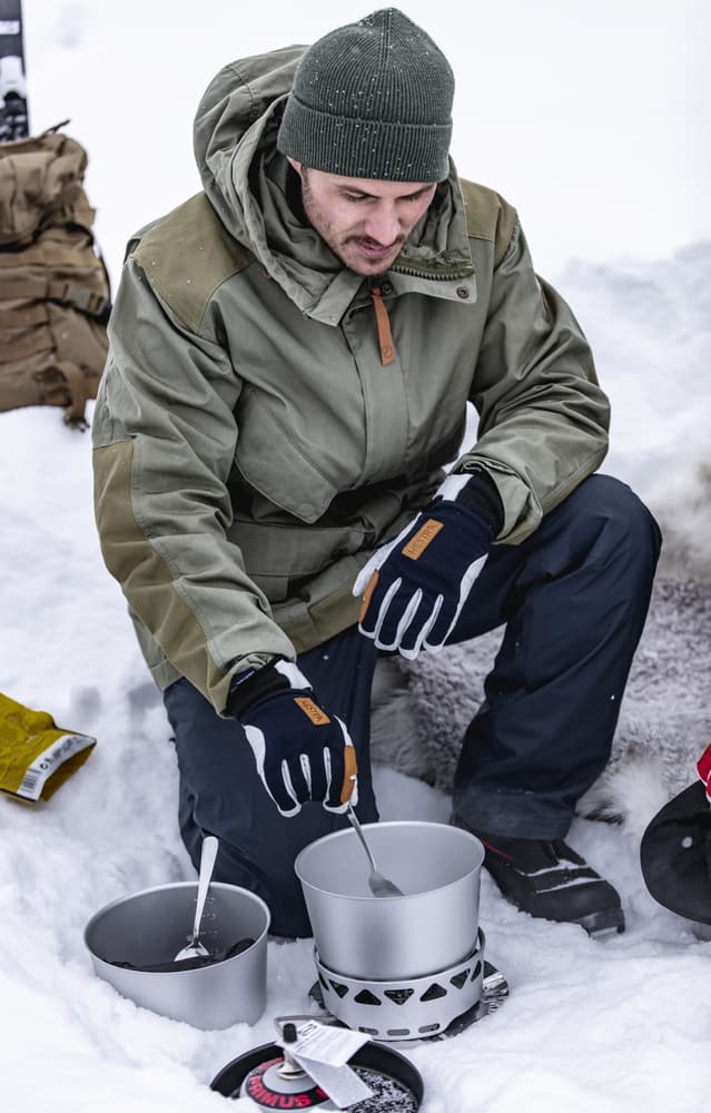 Ergo Grip Active Wool Terry Glove Svart/Offwhite, view: 6