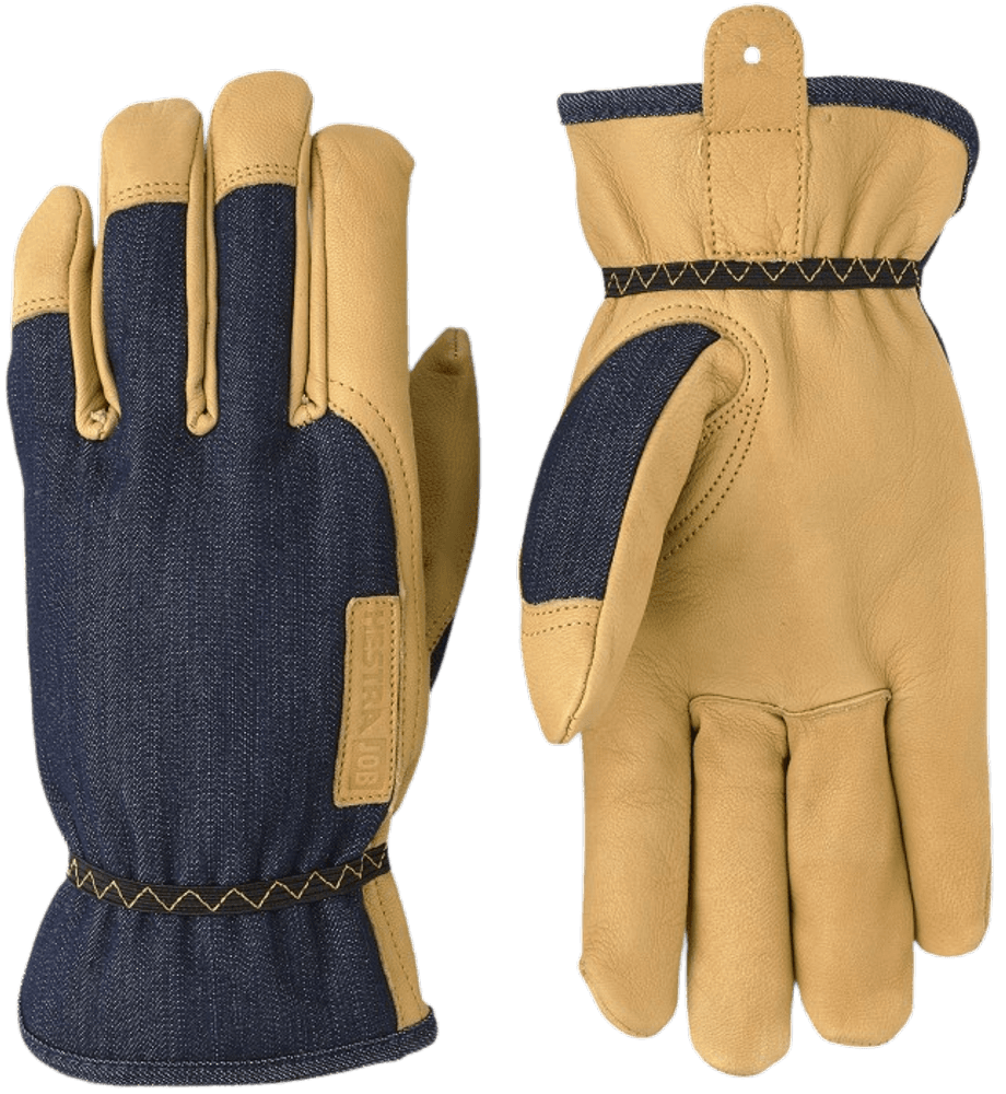 Hestra JOB Kobolt Denim Indigo Arbeidshanske, view: 0