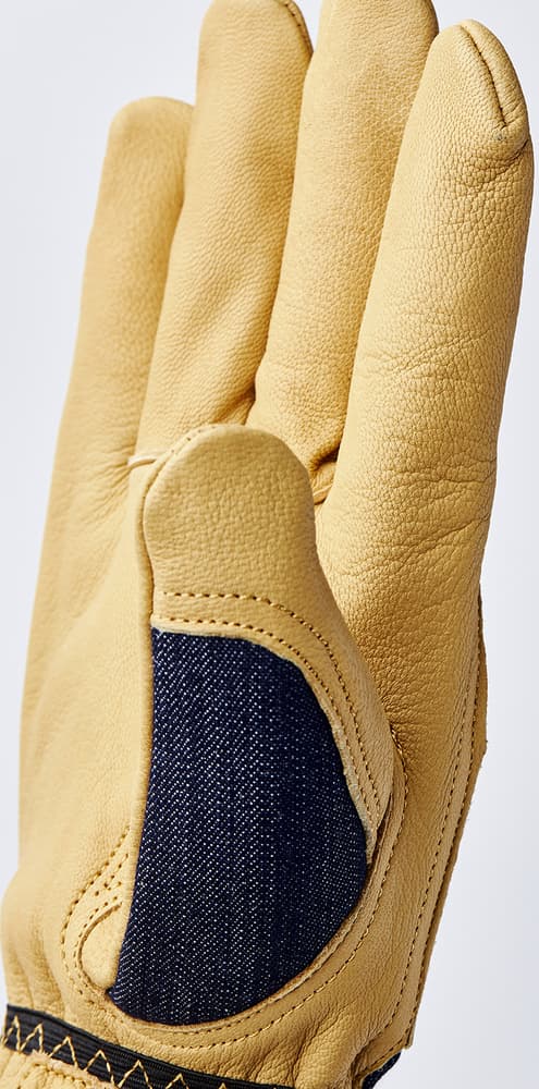 Hestra JOB Kobolt Denim Indigo Arbeidshanske, view: 4