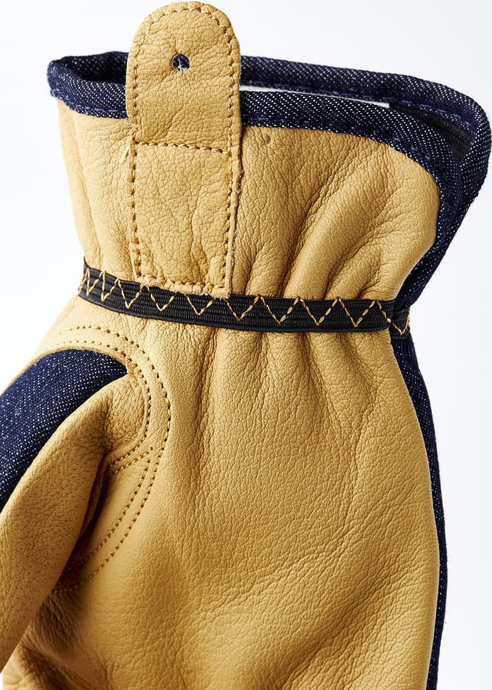 Hestra JOB Kobolt Denim Indigo Arbeidshanske, view: 3