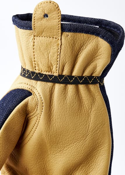 Hestra JOB Kobolt Denim Indigo Arbeidshanske, view: 3