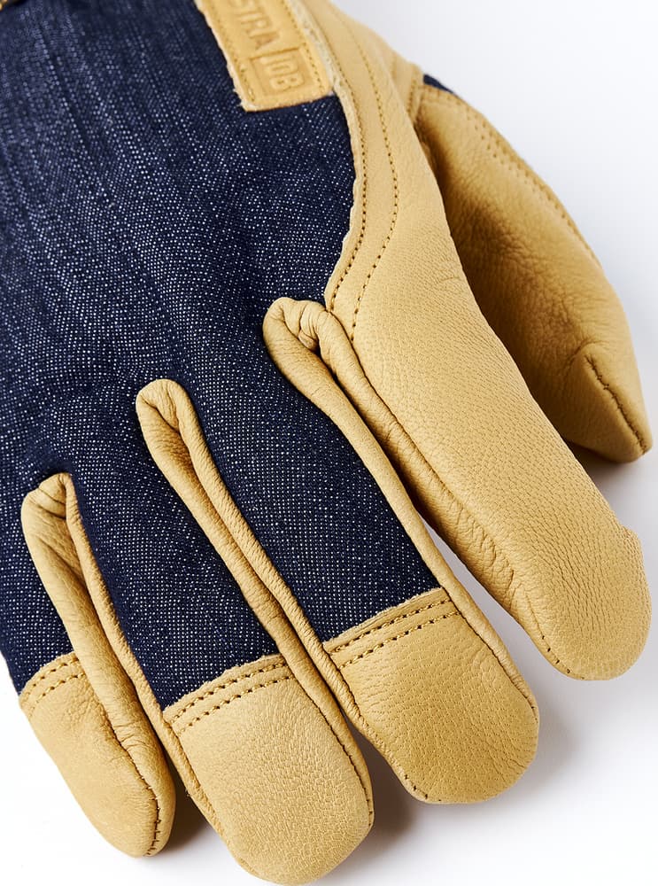 Hestra JOB Kobolt Denim Indigo Arbeidshanske, view: 1