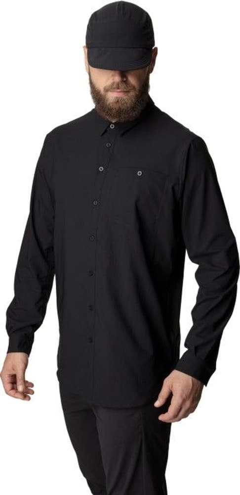 M's Longsleve Shirt True Black, view: 2