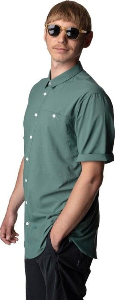 M's Shortsleeve Shirt Storm Green, view: 2