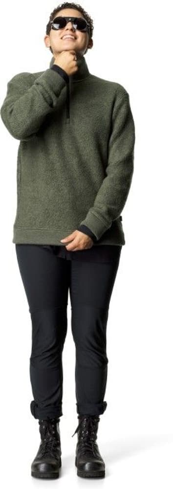 W's Alto Half Zip Merino Mix Willow Green, view: 4