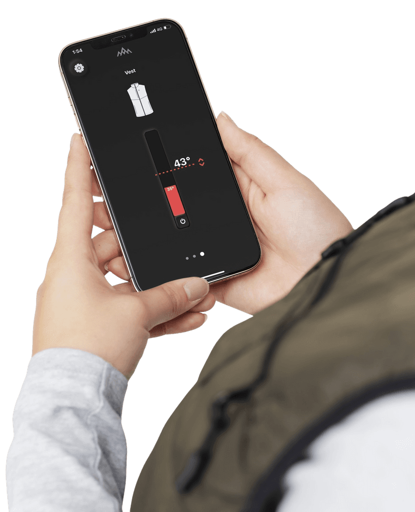 W's Heated Outdoor Vest Black, view: 2