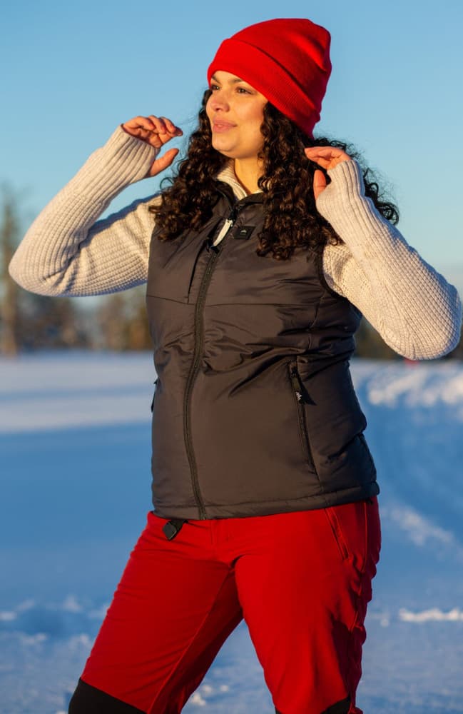 W's Heated Outdoor Vest Black, view: 3