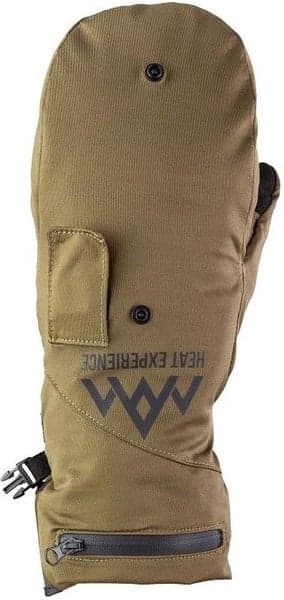 Heated Hunt Pullover Mittens Green/Black Unisex, view: 0