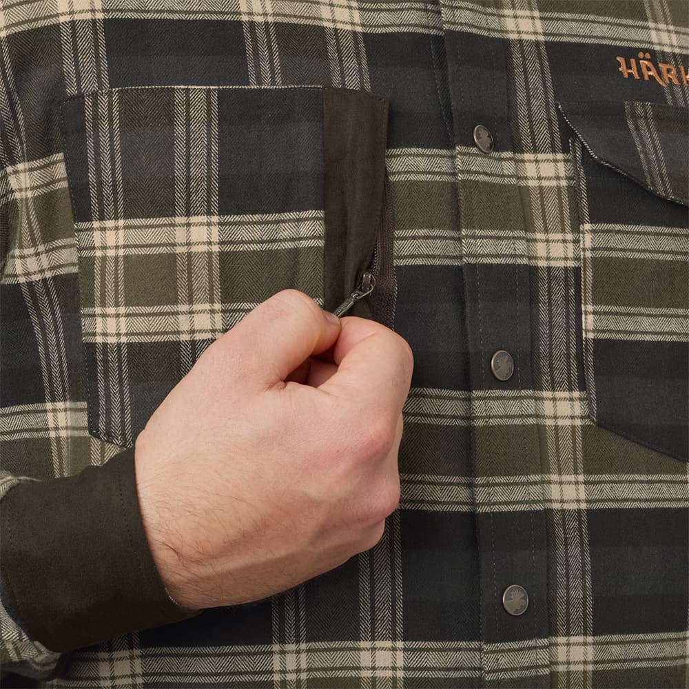 Aivak L/S Skjorta Autumn Orange Check, view: 2