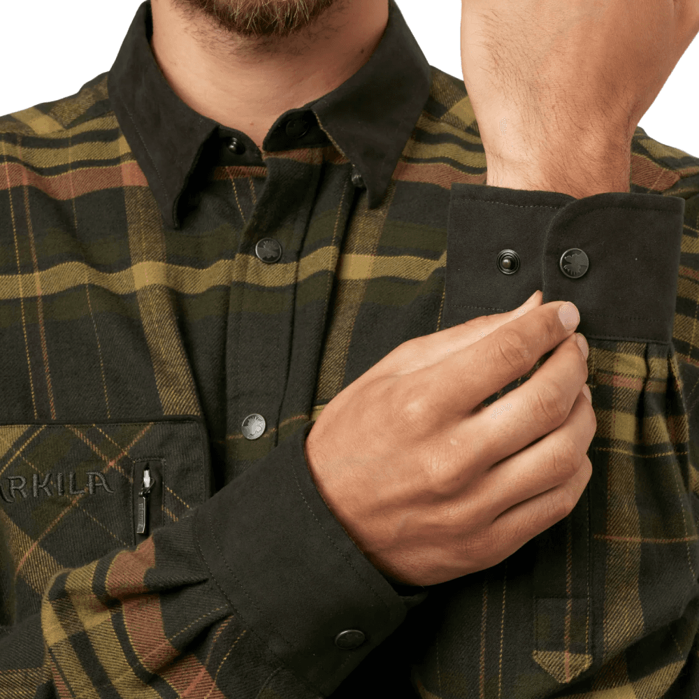 M's Pajala Shirt Green/Brown, view: 2