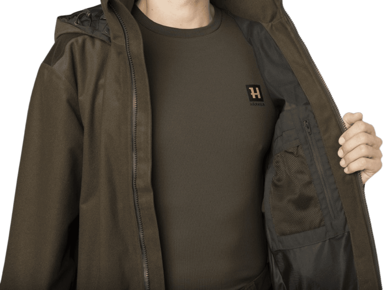 Hunter GTX Jacket Hunting Green/Shadow Brown, view: 5