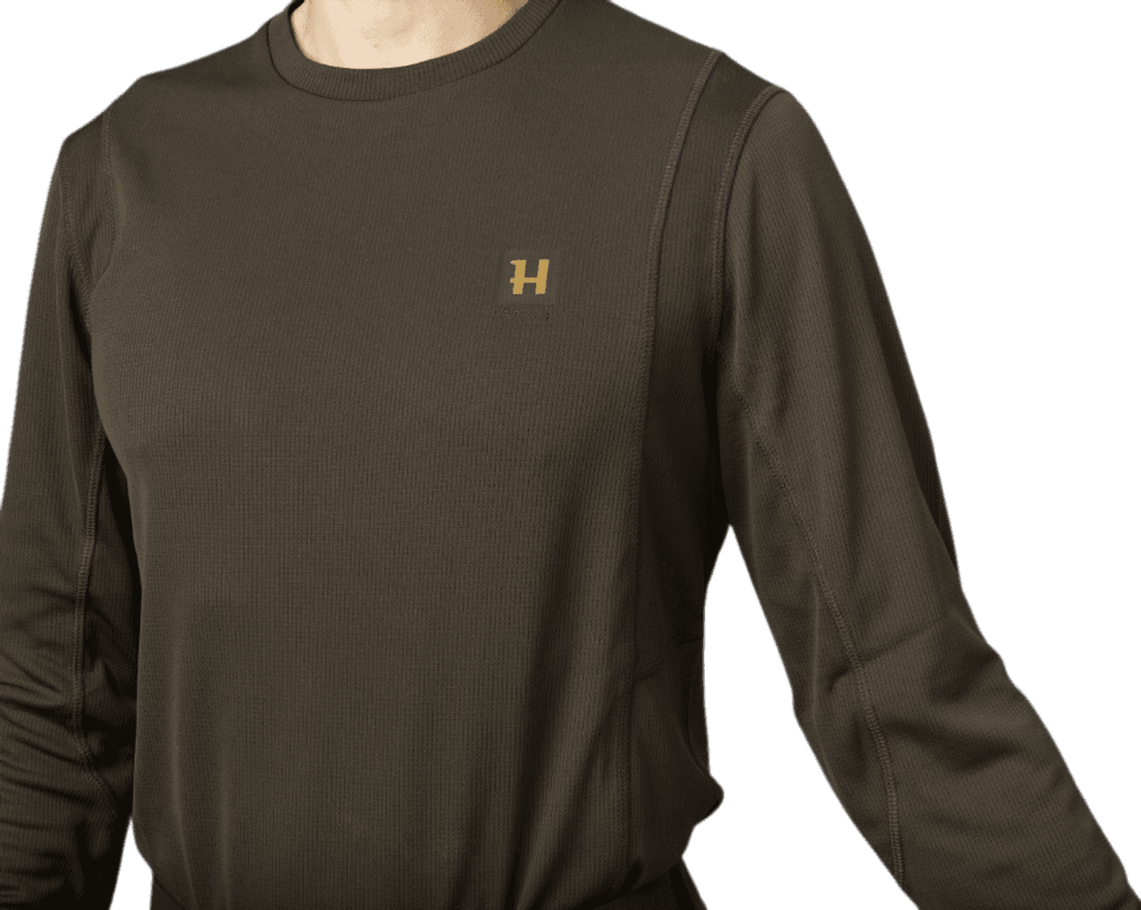Hunter L/S T-Shirt Hunting Green/Shadow Brown, view: 2