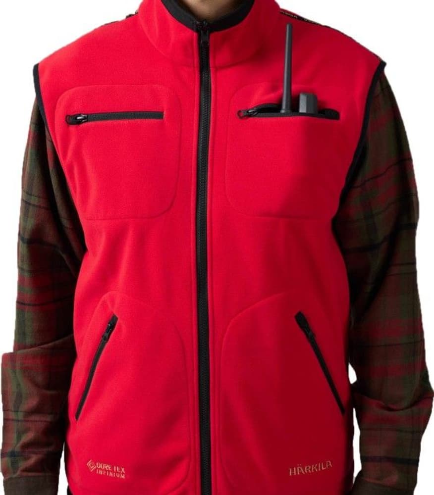 Kamko Fleece Vest Brown/Red, view: 5