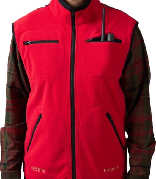 Kamko Fleece Vest Brown/Red, view: 5