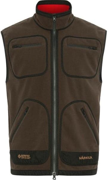 Kamko Fleece Vest Brown/Red, view: 0