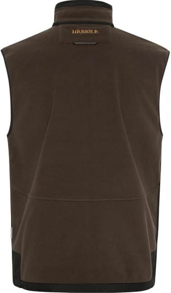 Kamko Fleece Vest Brown/Red, view: 1
