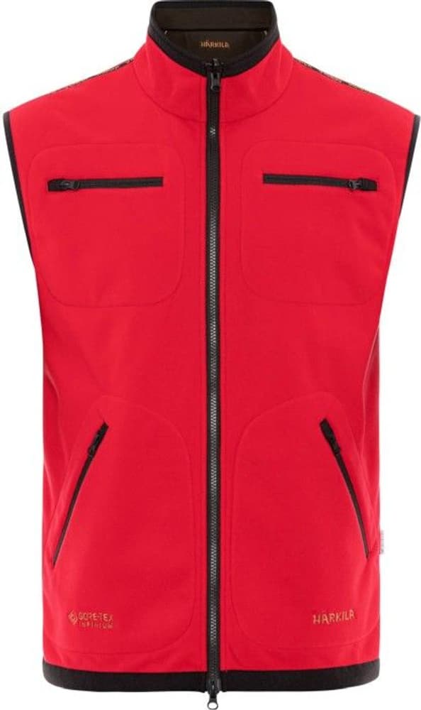 Kamko Fleece Vest Brown/Red, view: 2