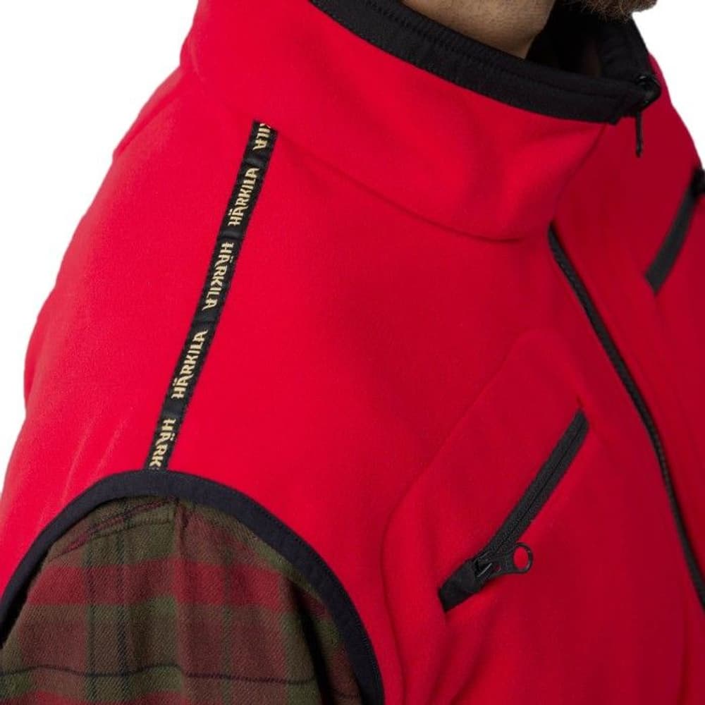 Kamko Fleece Vest Brown/Red, view: 7