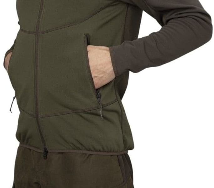 Olaf Fleece Jacket Shadow Brown/Forest Night, view: 3