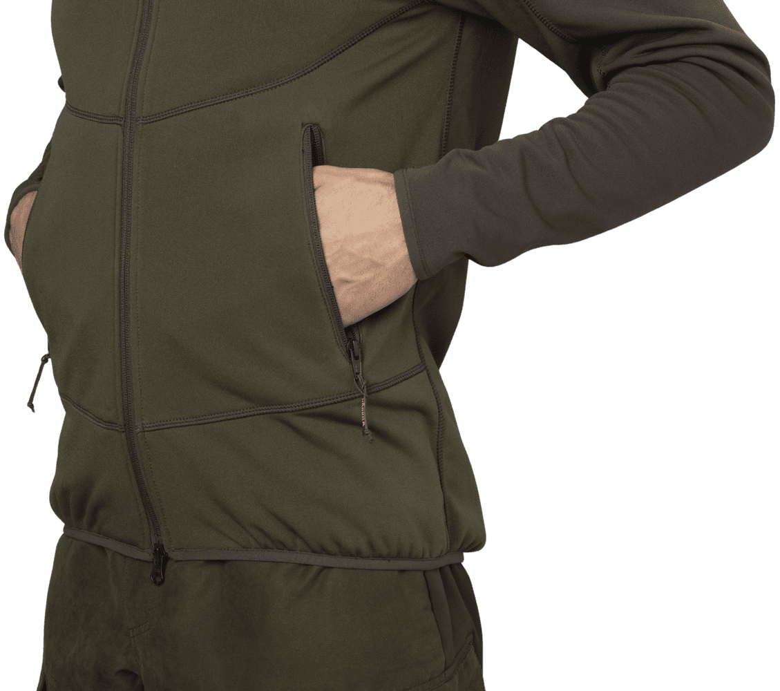 Olaf Fleece Jacket Green/Shadow Grey, view: 2