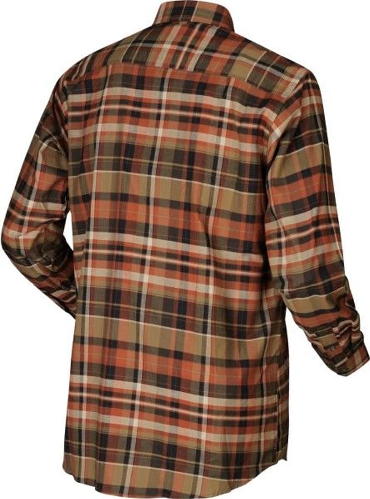 Newton L/S Skjorte Dark Burnt Orange Check, view: 1