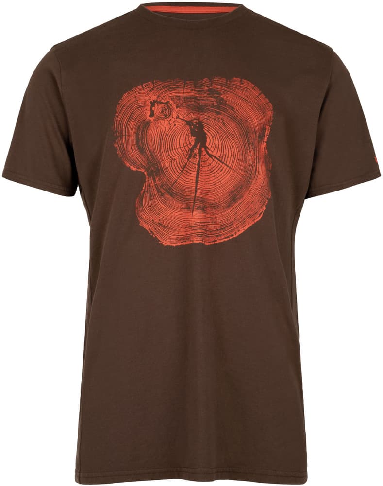 Bullseye Wood T-shirt Slate Brown, view: 0