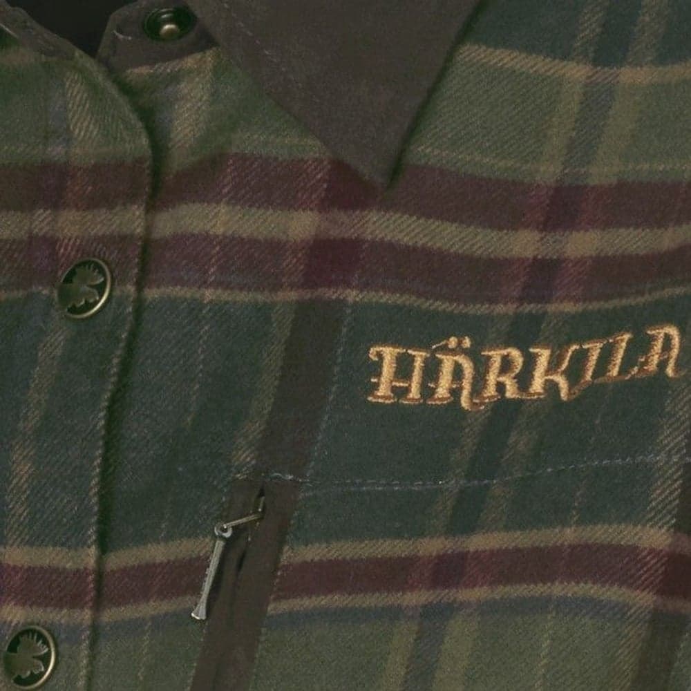 Pajala Lady L/S Skjorte Rosin Green Check, view: 2