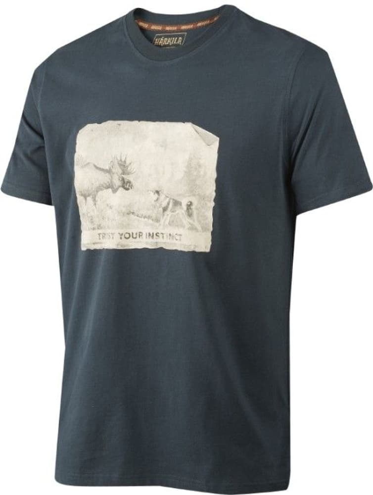 Odin Moose & Dog T-shirt Dark Navy, view: 0